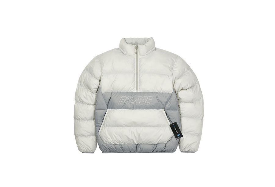 Palace Pal-Tex Half Zip Puffa Grey (FW21) | FW21 - KLEKT