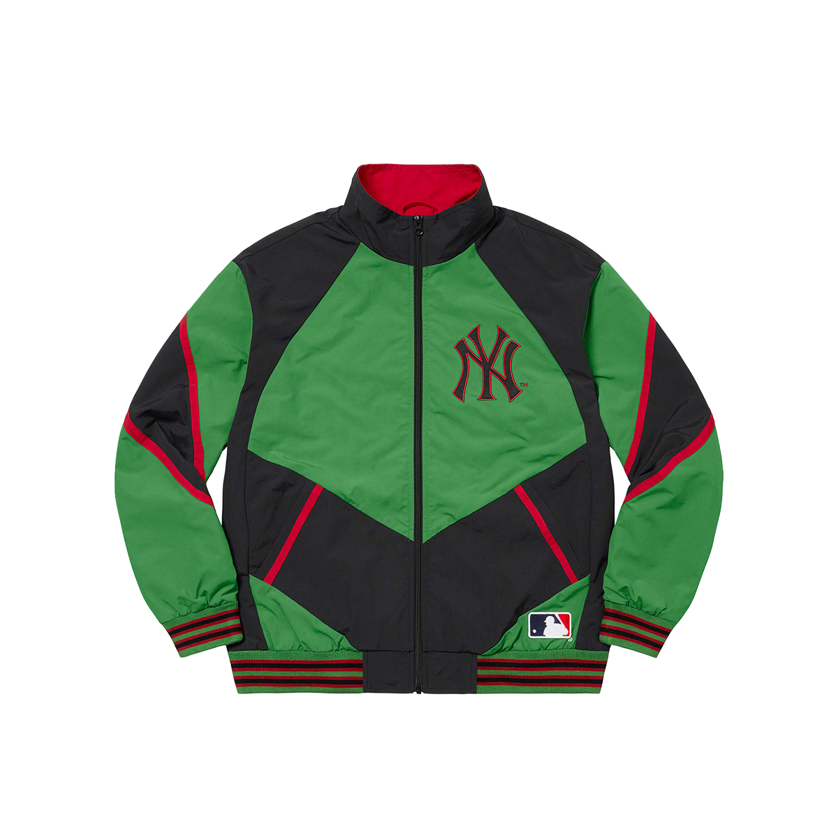 Supreme x New York Yankees Track Jacket Green (FW21) | FW21 - KLEKT