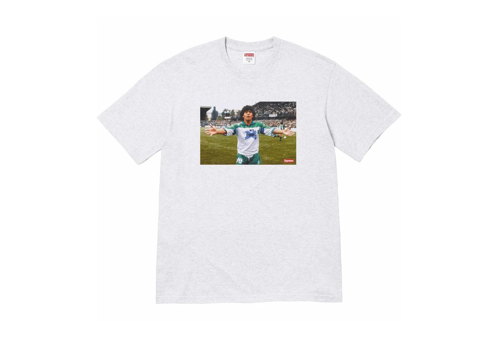 Supreme Maradona Tee Ash Grey (SS24) | TBC - KLEKT