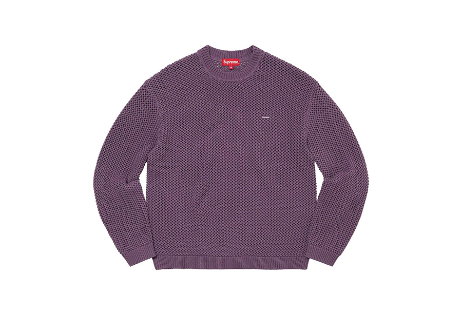 Supreme Open Knit Small Box Sweater Dusty Purple (SS22) | TBC - KLEKT