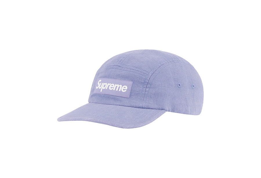 Supreme Linen Fitted Camp Cap Light Blue (SS22) | TBC - KLEKT