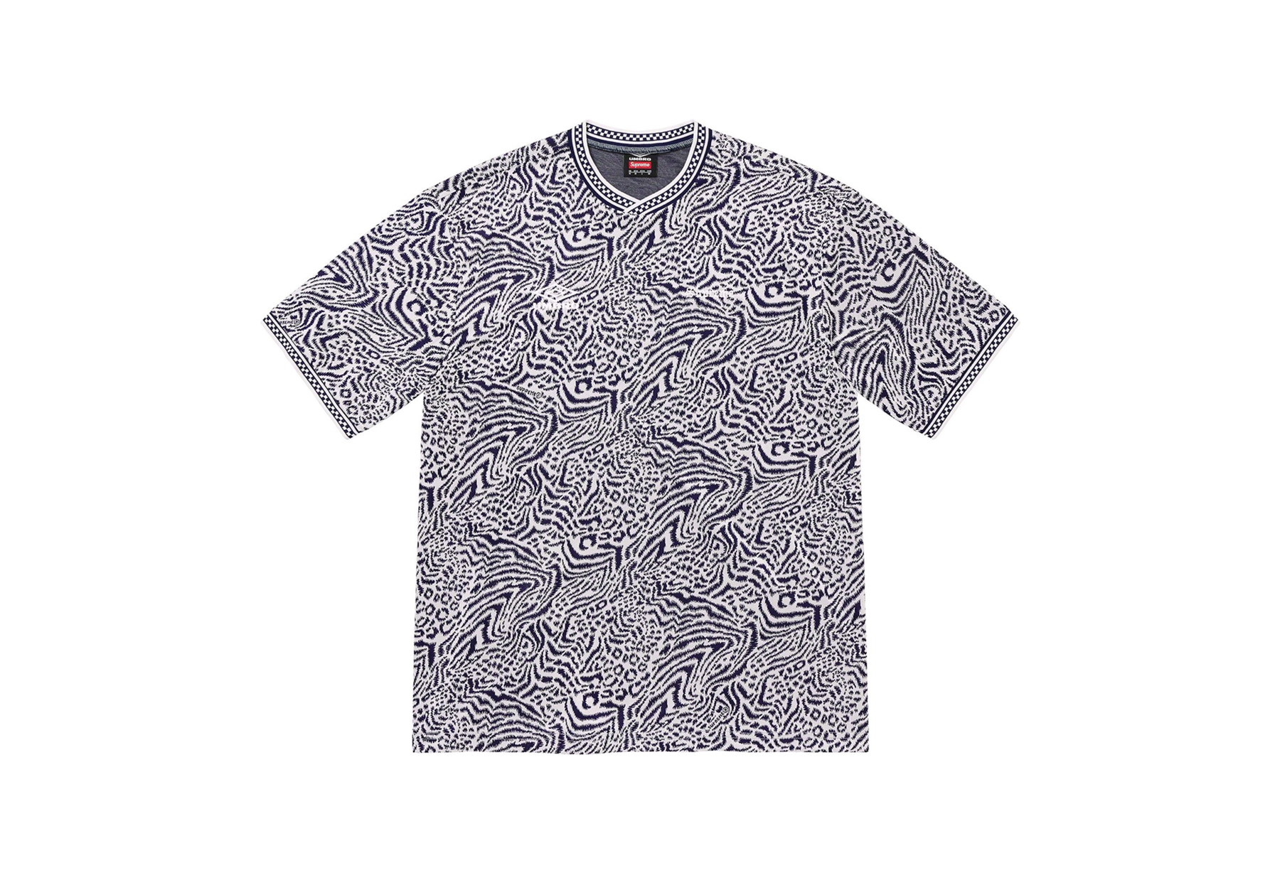 Supreme x Umbro Jacquard Animal Print Soccer Jersey Navy (SS23