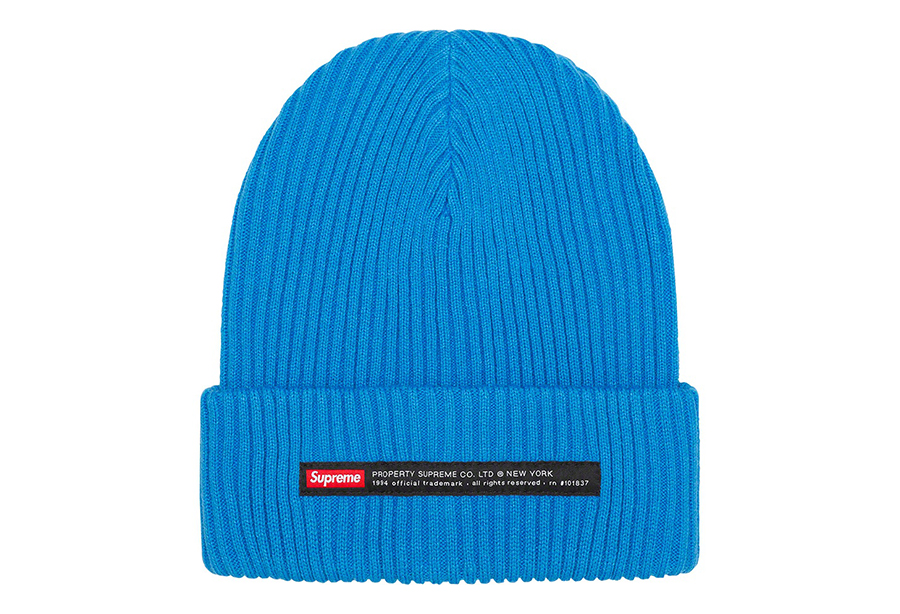 Supreme Property Label Beanie Bright Blue (FW22) | TBC - KLEKT