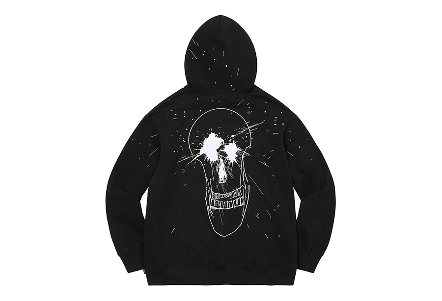Supreme Ralph Steadman Skull Hooded Sweatshirt Black (SS22) | TBC