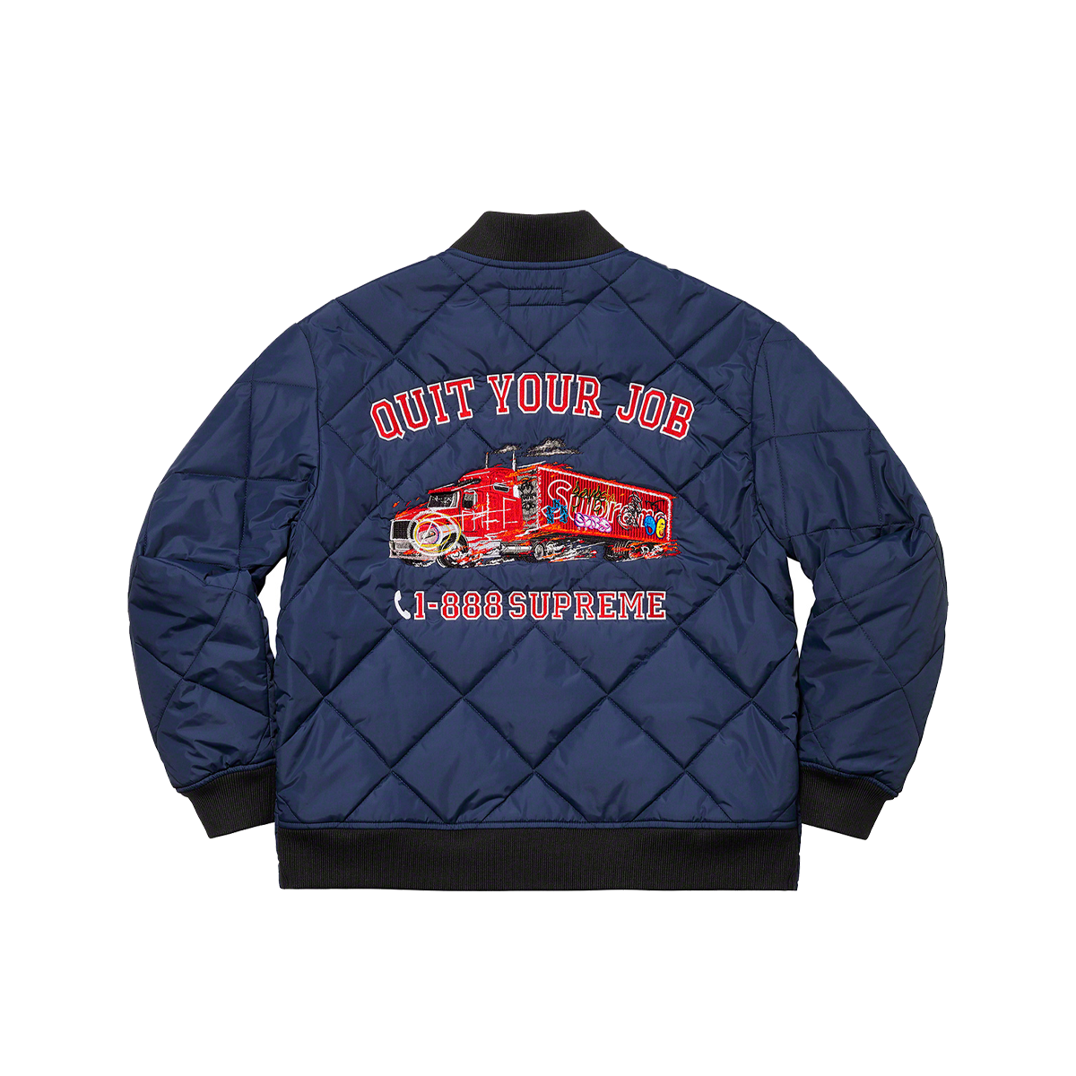 supreme Quit Your Job Quilted WorkJacket-