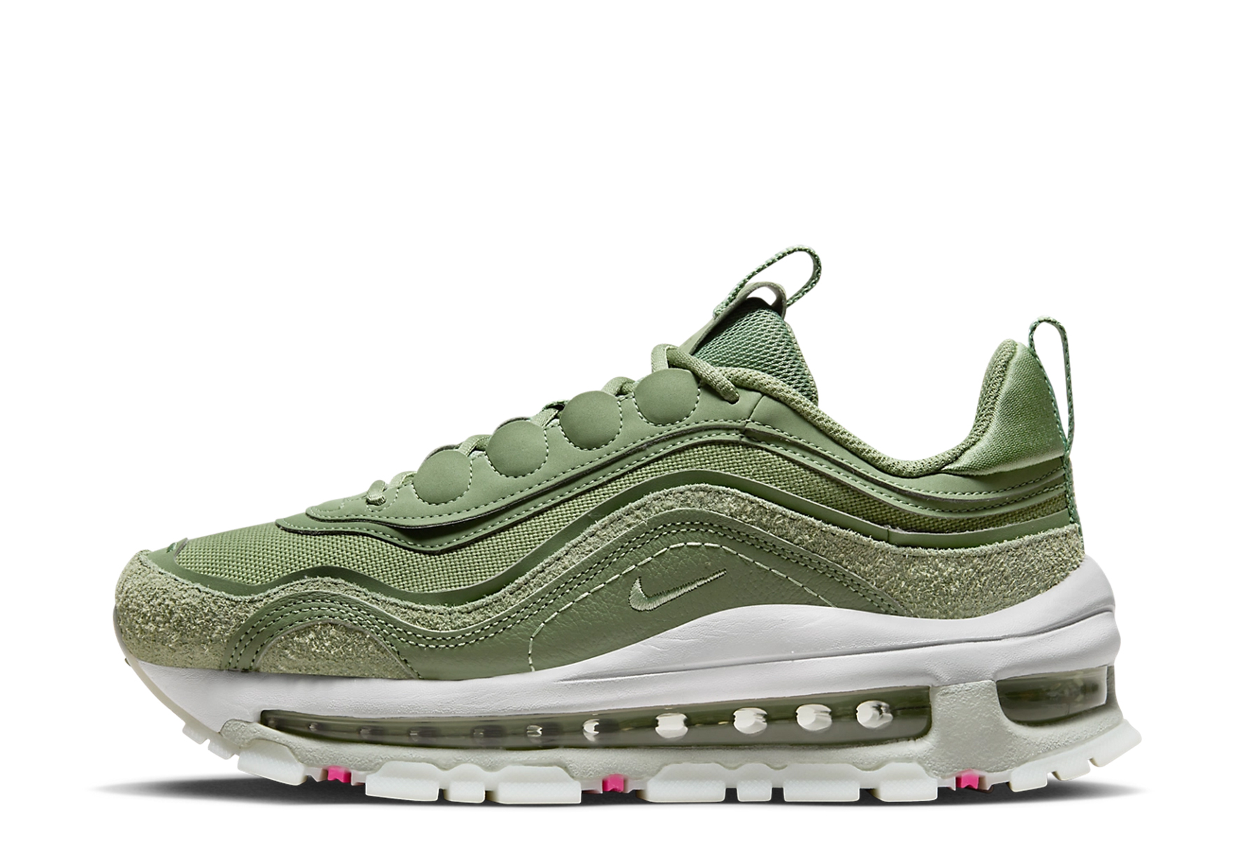 NIKE W AIR MAX 97 FUTURA OIL GREEN/HONEYDEW-SUMMIT WHITE 23FA-I