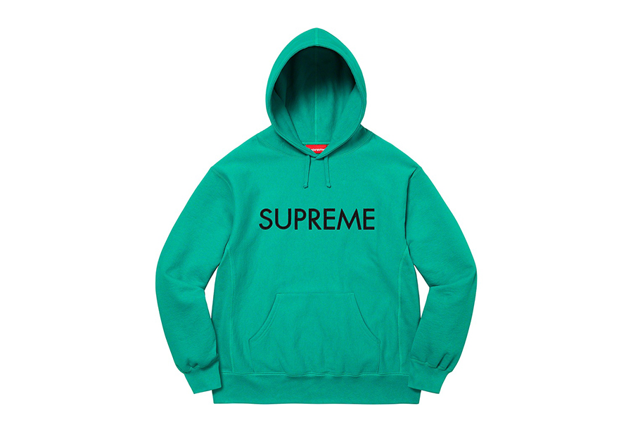 Supreme Capital Hooded Sweatshirt Dark Aqua (FW22) | TBC