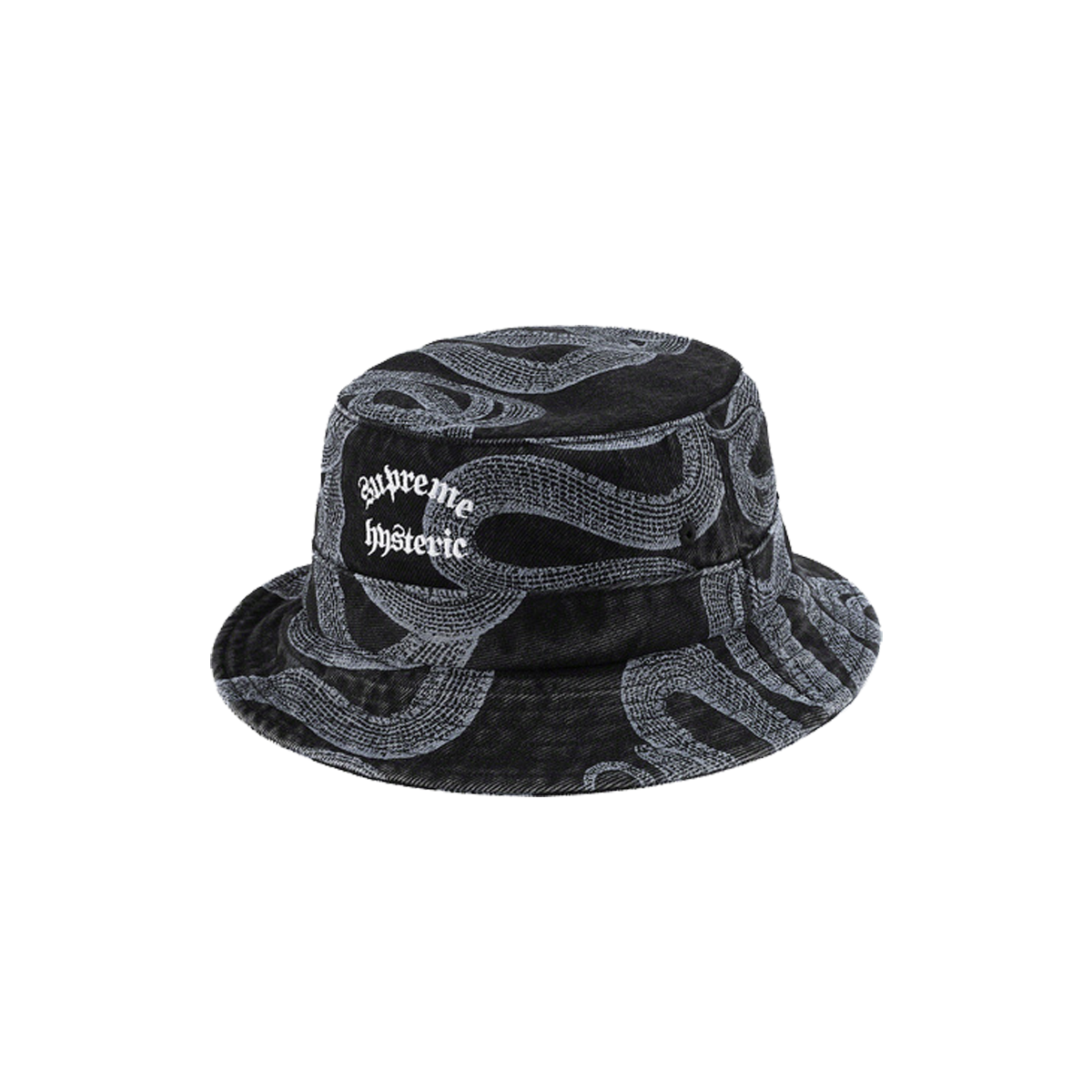 Supreme x HYSTERIC GLAMOUR Snake Denim Crusher Black (SS21) | SS21