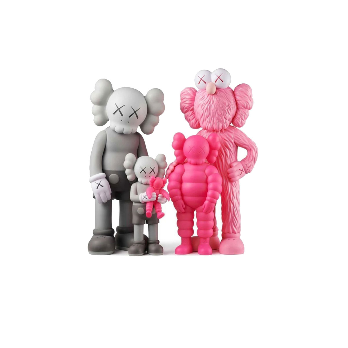 KAWS Family Vinyl Figures Grey Pink | n/a - KLEKT