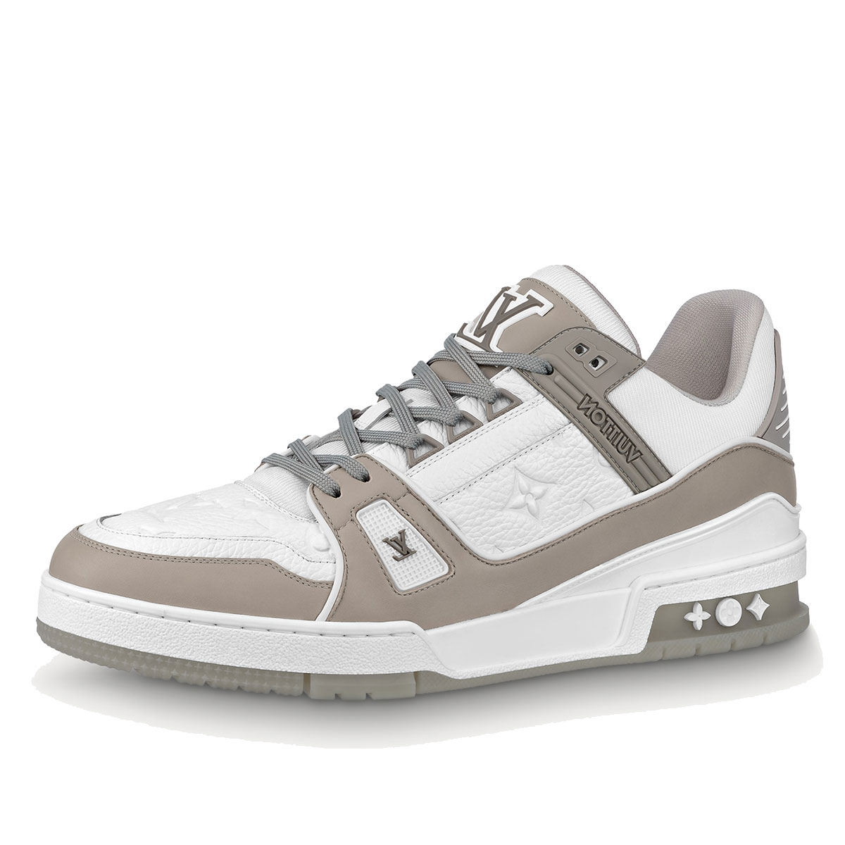 Louis Vuitton Lv Trainer Sports Shoes Gray in White for Men