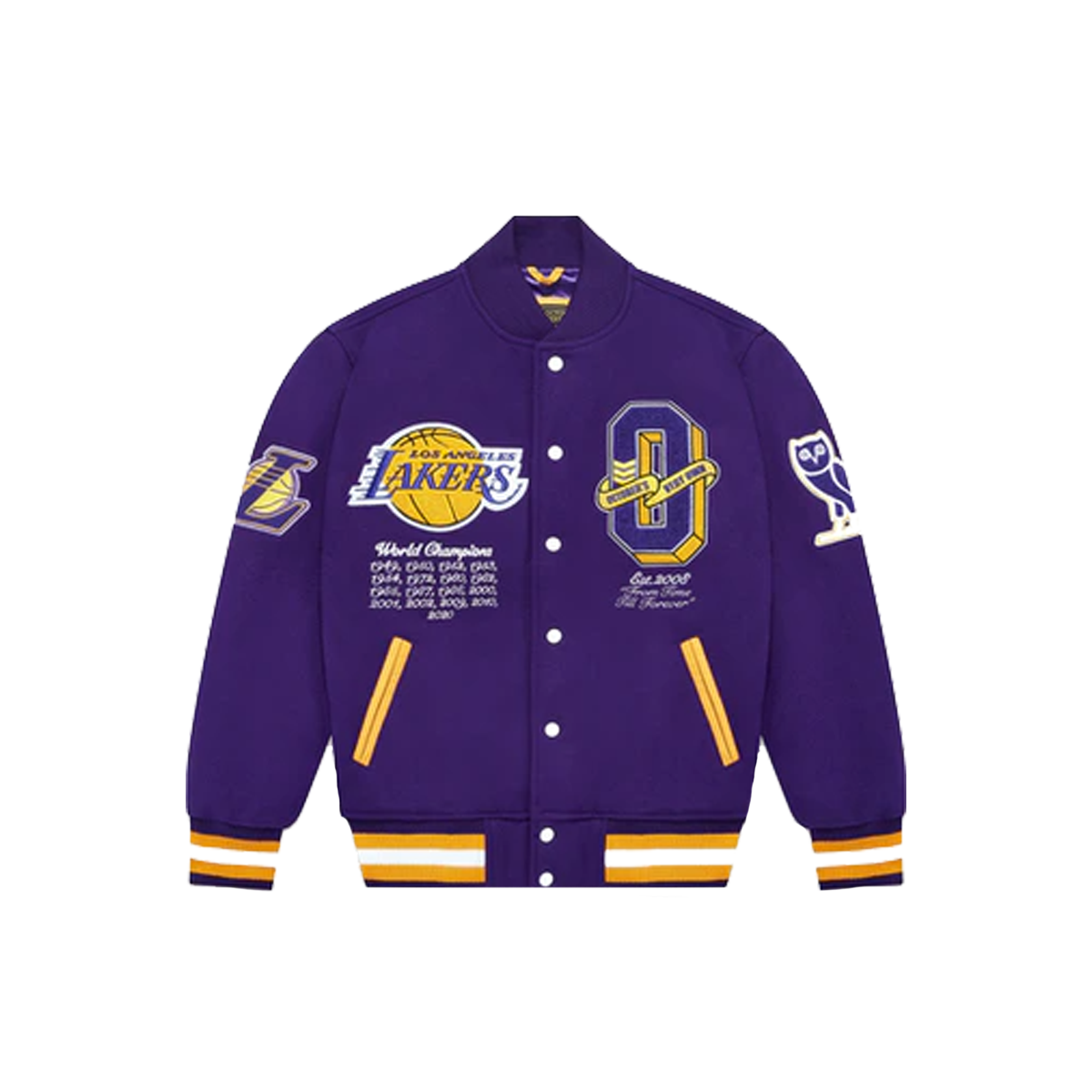 Hypland NBA Los Angeles Lakers Varsity Jacket (Purple) 3XL