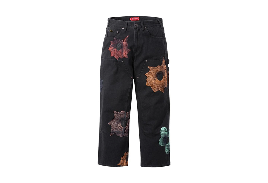 Supreme Nate Lowman Double Knee Painter Pant Black (SS22) | TBC