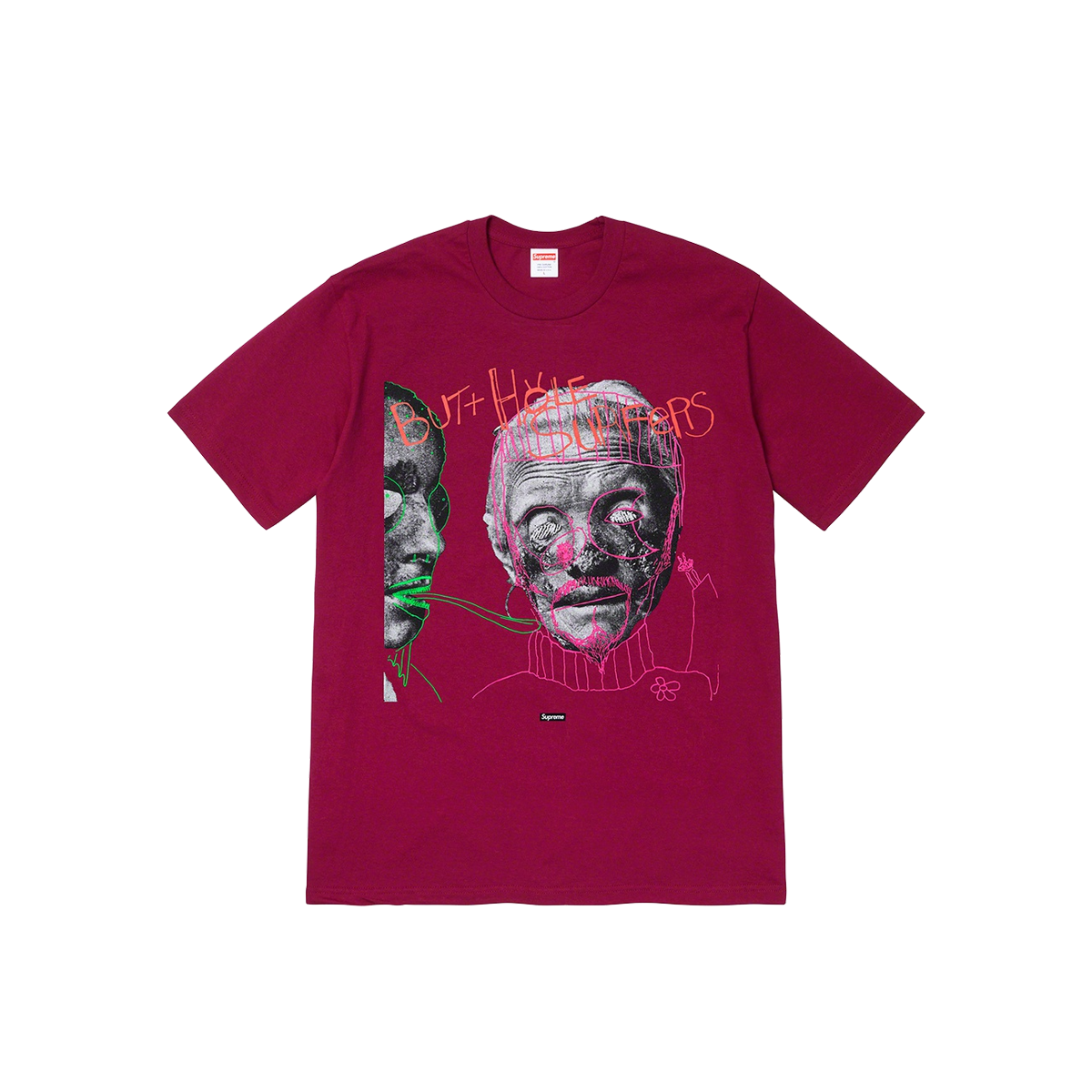 Supreme x Butthole Surfers Psychic Tee Dark Magenta (SS21) | SS21