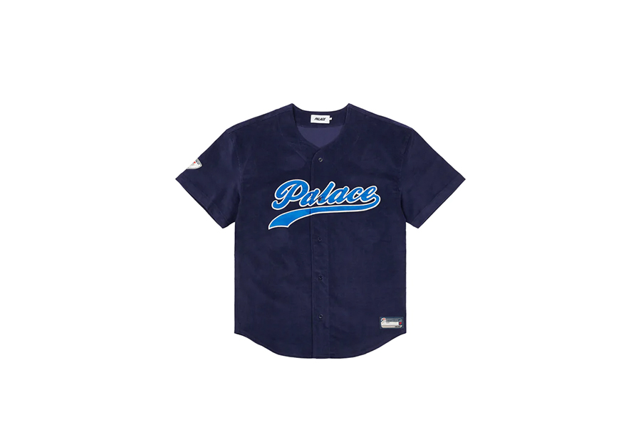 Palace Cord Baseball Jersey Navy