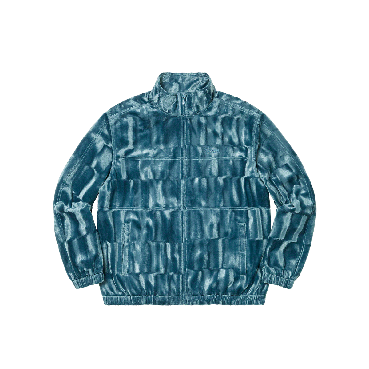 Supreme Velour Track Jacket Slate (FW21) | FW21 - KLEKT