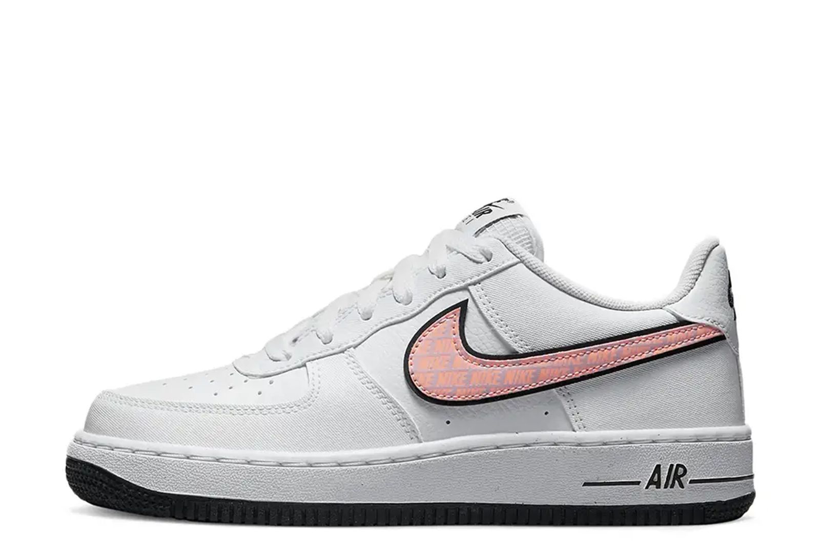 Nike air force shop white pink tick