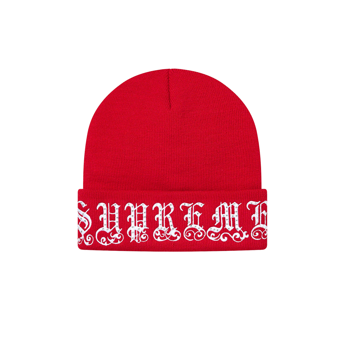 Supreme Old English Rhinestone Beanie Red (SS21) | SS21 - KLEKT