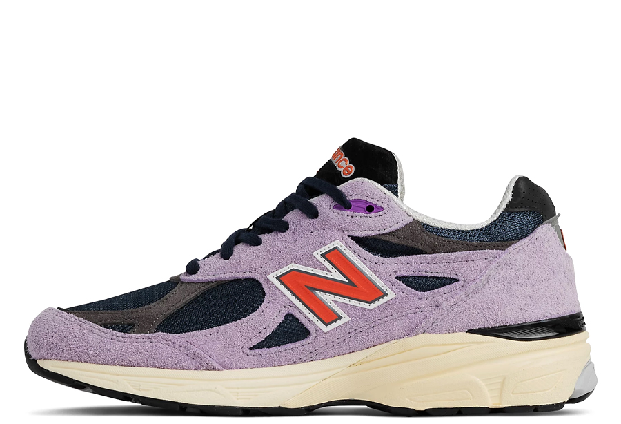 美品〉new balance 990 v3 PURPLE/ORANGE-