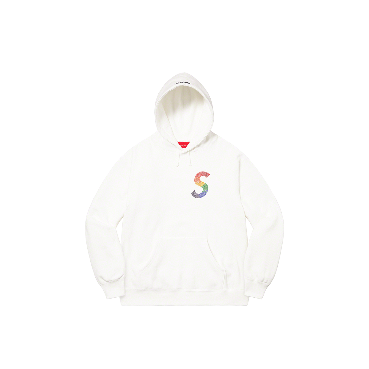 Supreme Swarovski S Logo Hooded Sweatshirt White (SS21) | SS21 - KLEKT