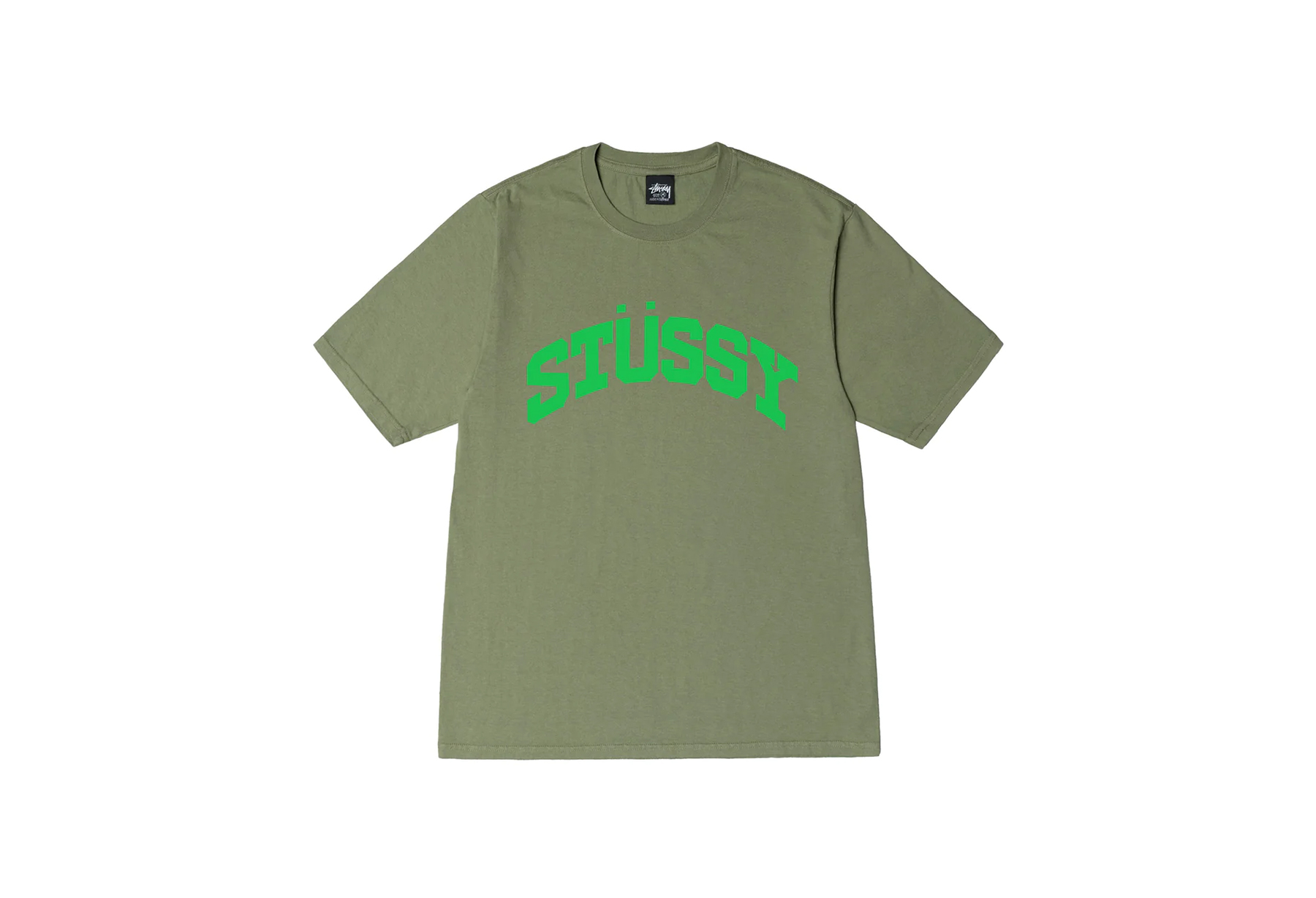 Stussy Block Sport Pigment Dyed Tee Artichoke (SS23) | TBC - KLEKT