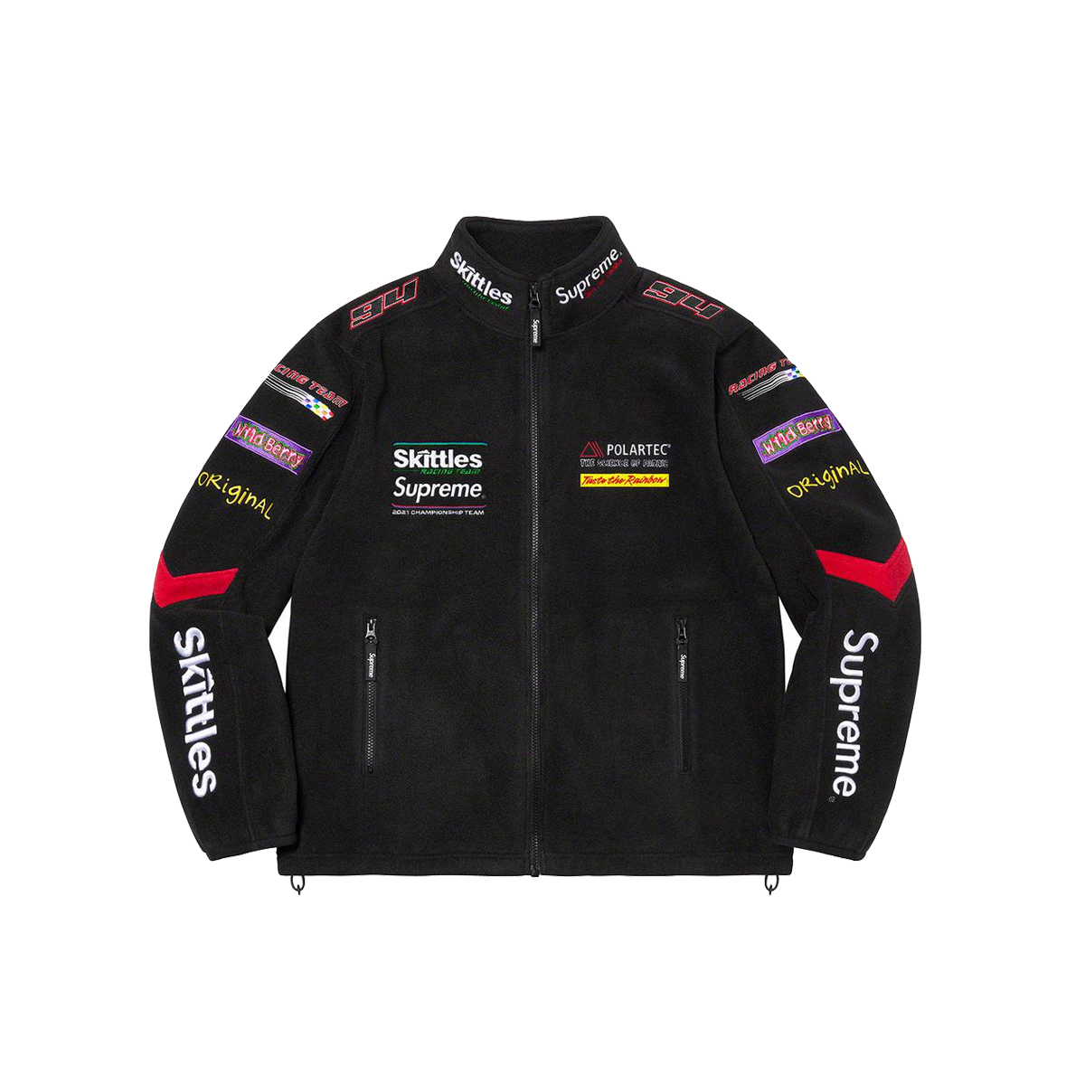 Supreme x Skittles Polartec Jacket Black (FW21) | FW21 - KLEKT