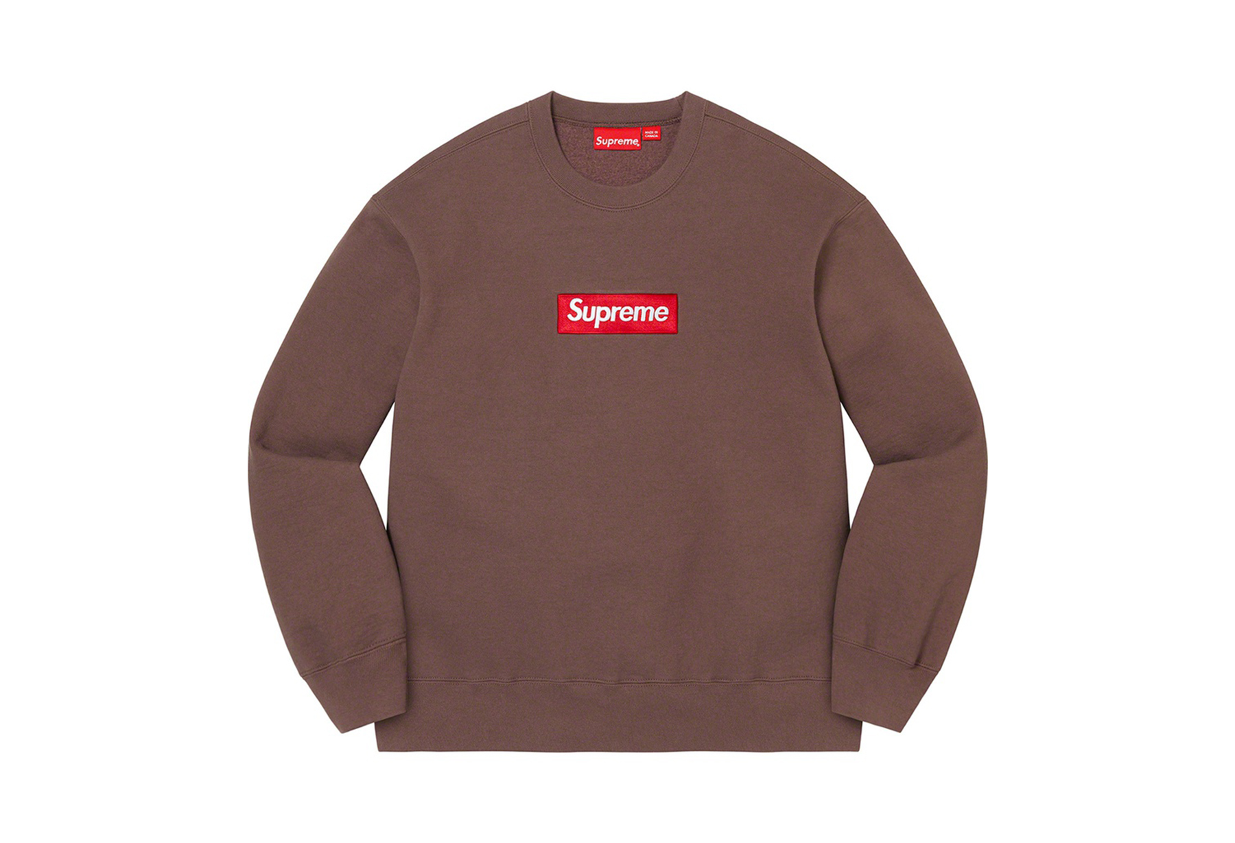 Supreme Box Logo Crewneck Brown (2022) | TBC - KLEKT