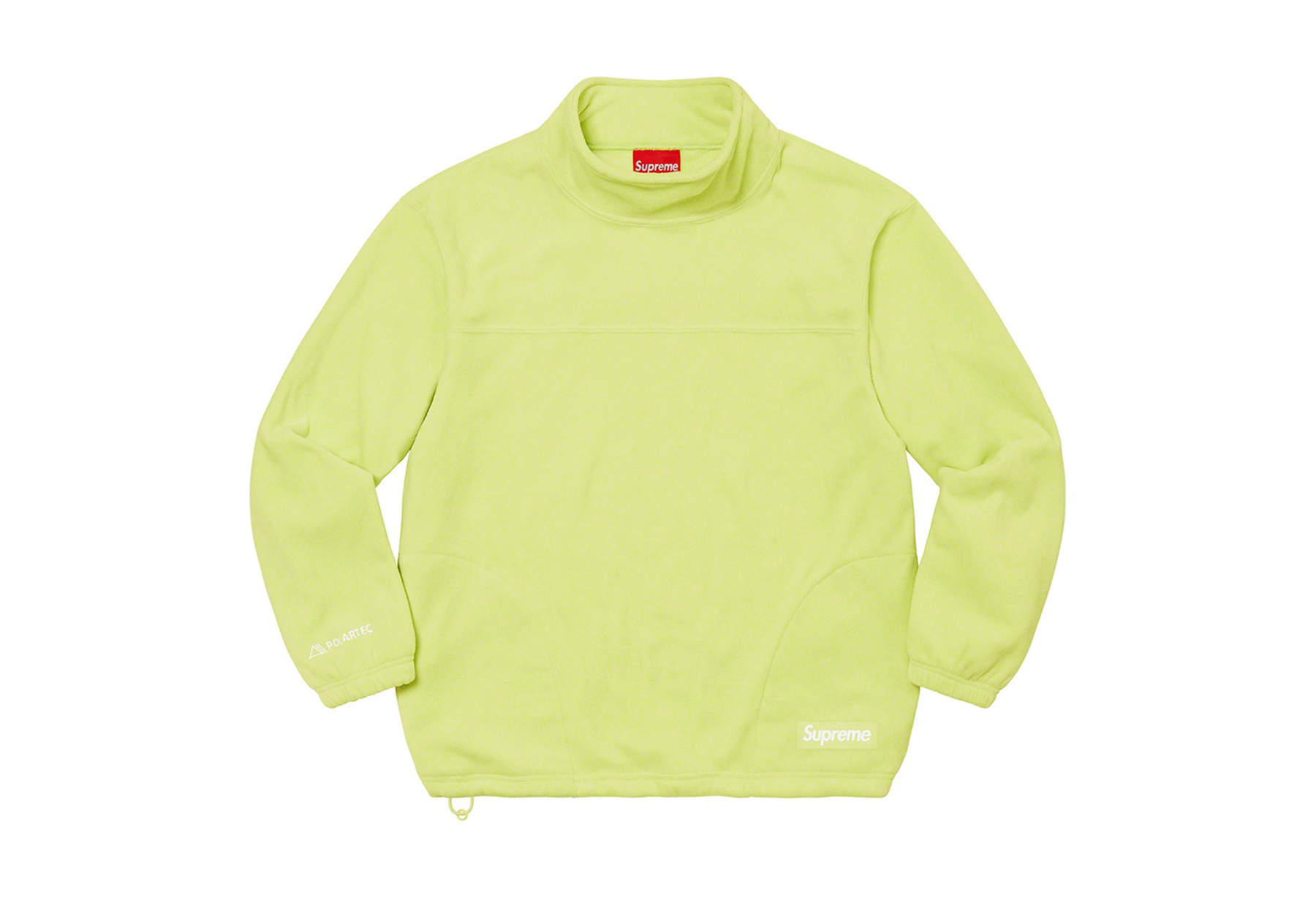 Supreme Polartec Mock Neck Pullover Lime (FW22) | TBC - KLEKT