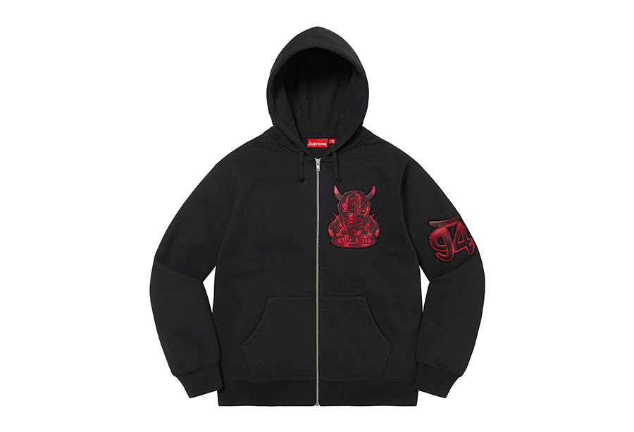 Supreme Demon Zip Up Hooded Sweatshirt