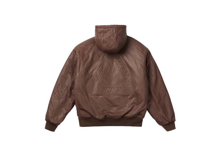 Palace Leather Bossy Jacket Brown (FW21) | FW21 - KLEKT