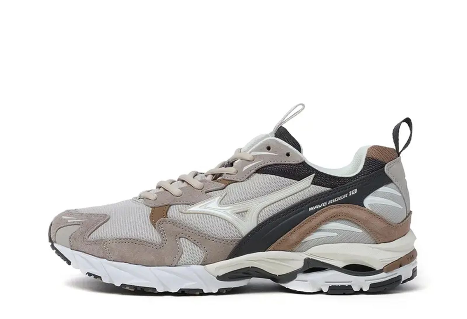 Mizuno Wave Rider 10 Silver Tan (2023) | D1GA222-608 - KLEKT