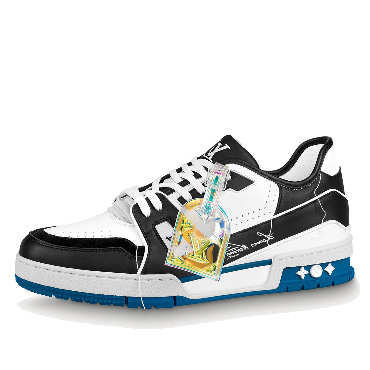 Louis Vuitton LV Trainer SS21 'White/Black/Blue' - 1A8Q7N