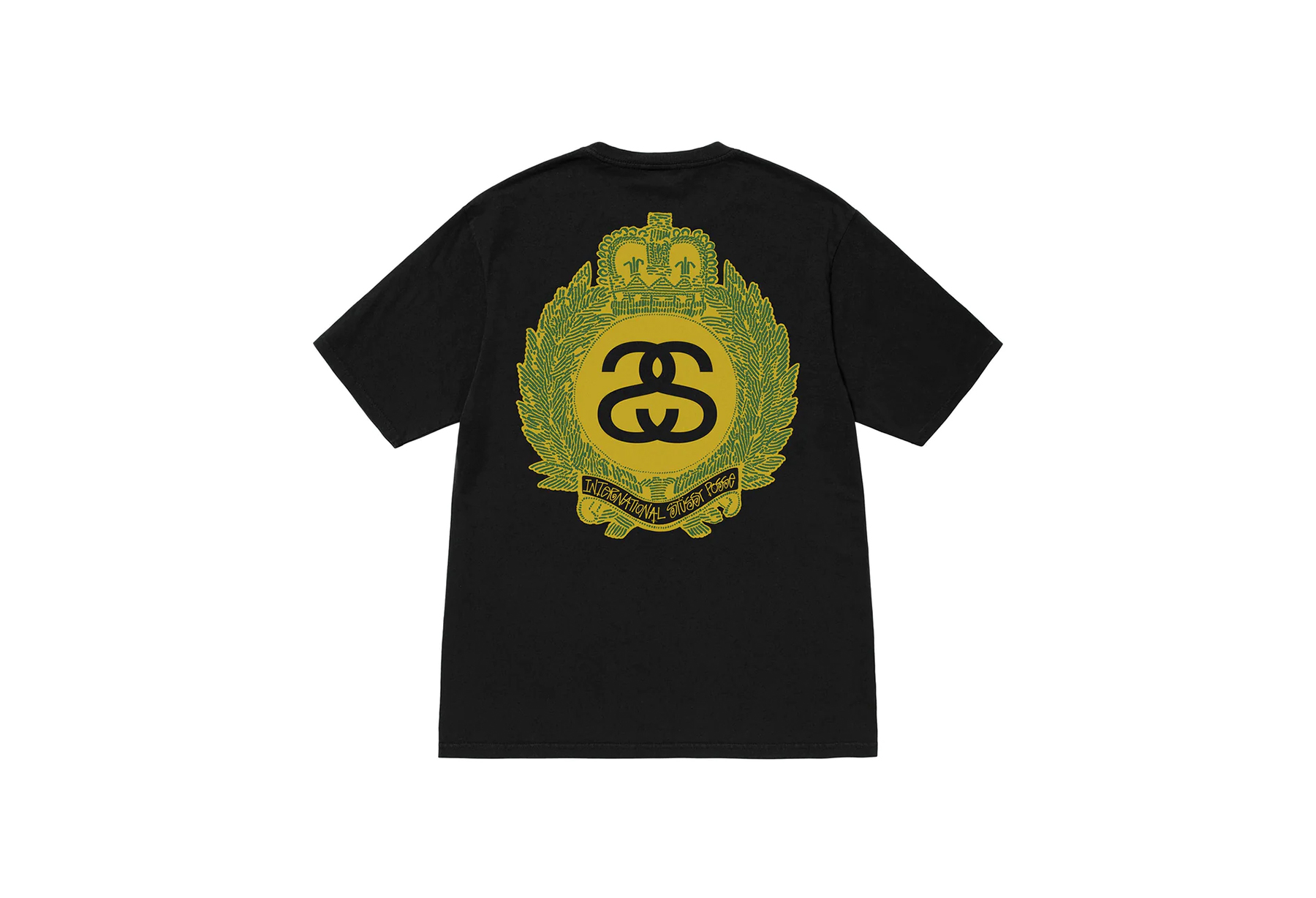 Stussy Crown Wreath Pigment Dyed Tee Black (SS23) | TBC - KLEKT