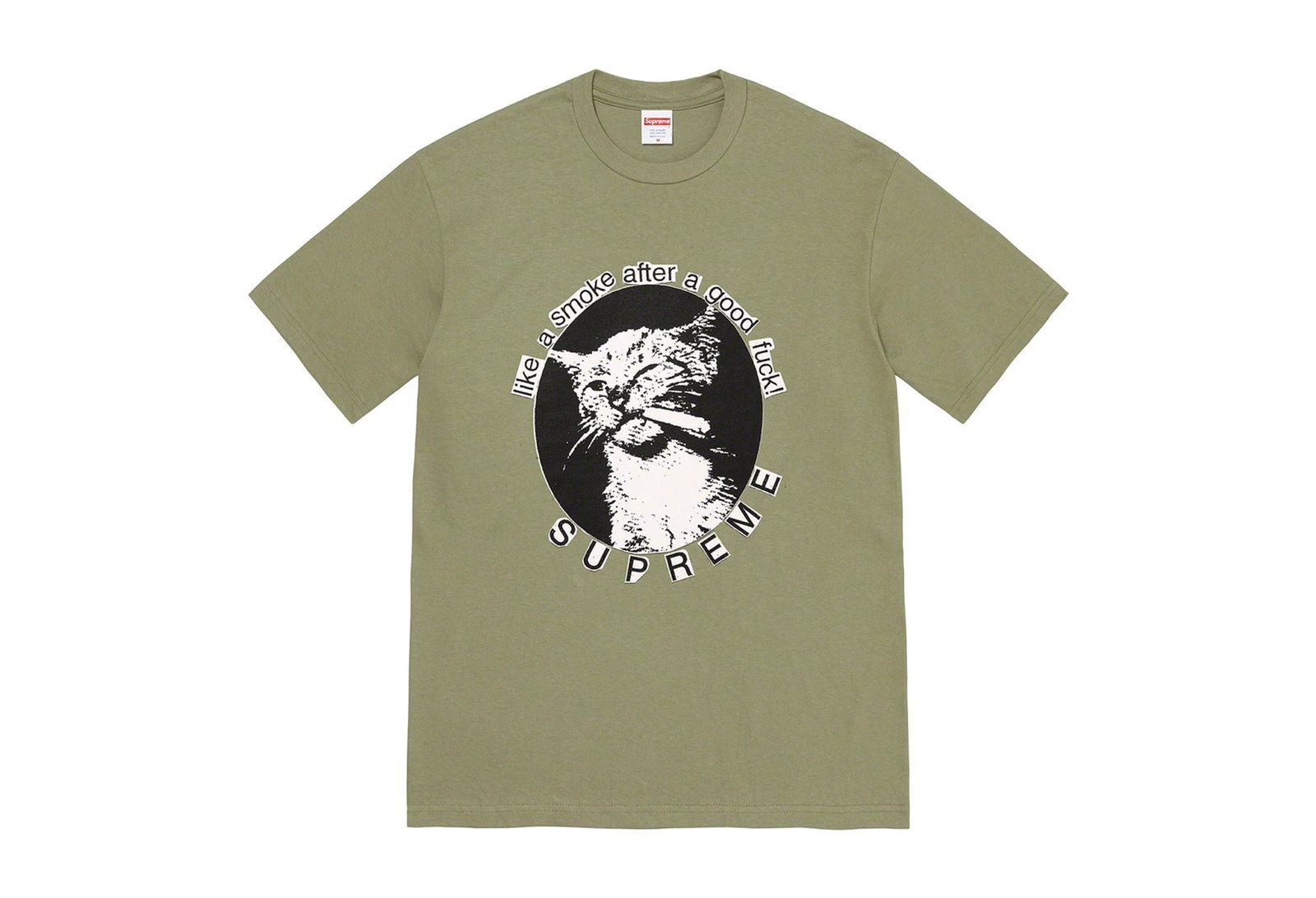 Supreme Smoke Tee Light Olive (SS23) | TBC - KLEKT