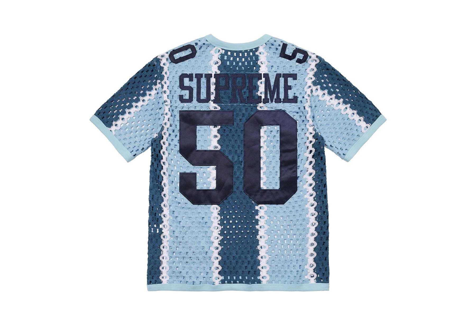 Supreme Crochet Football Jersey Slate (SS23) | TBC - KLEKT