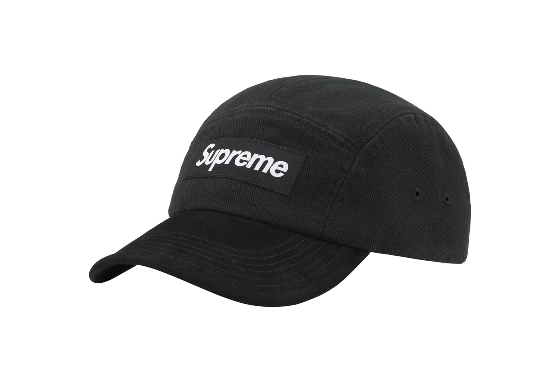 Supreme Suede Visor Camp Cap Black (SS23) | TBC - KLEKT