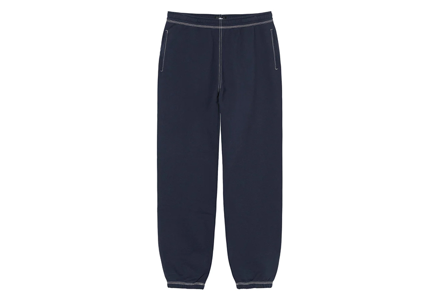 Stussy Contrast Stitch Label Pant Dark Blue (FW22) | TBC - KLEKT