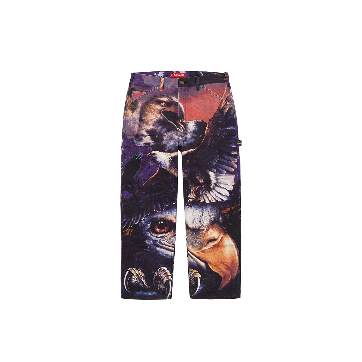 Supreme Eagle Double Knee Denim Painter Pant Pink (SS21) | SS21