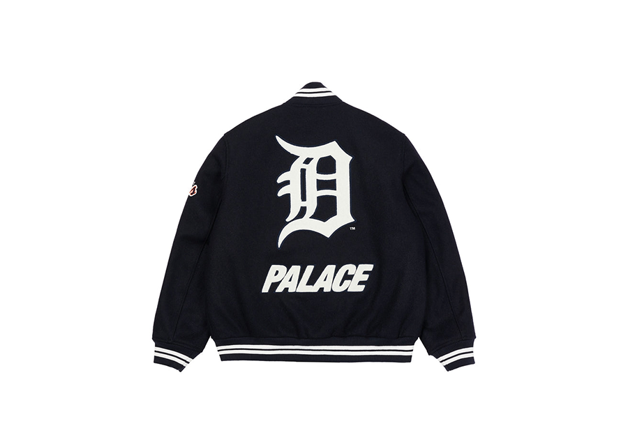 Palace x Detroit Tigers New Era Drop Shoulder Hood Navy