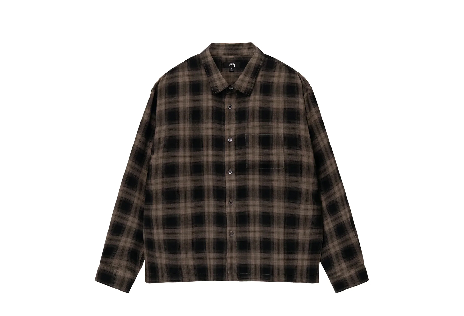 STUSSY MARK PLAID SHIRT-シングルボタンカフス - シャツ