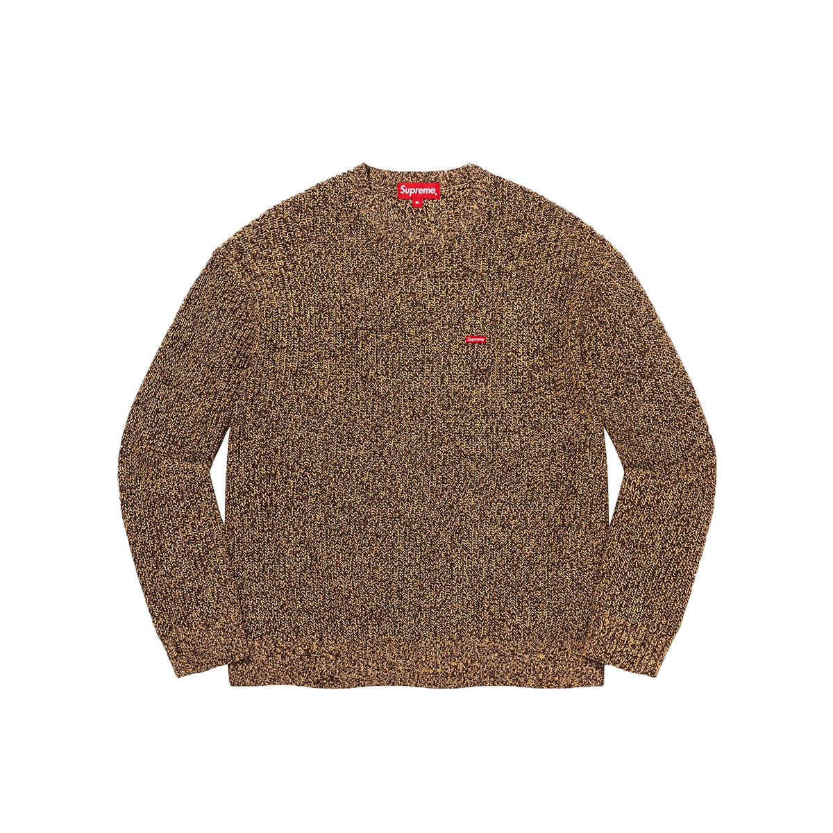 Supreme Mélange Rib Knit Sweater Brown (FW21) | FW21 - KLEKT