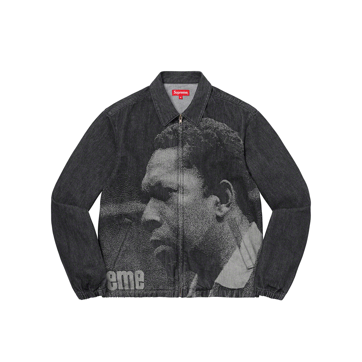 Supreme John Coltrane A Love Supreme Denim Harrington Jacket Black