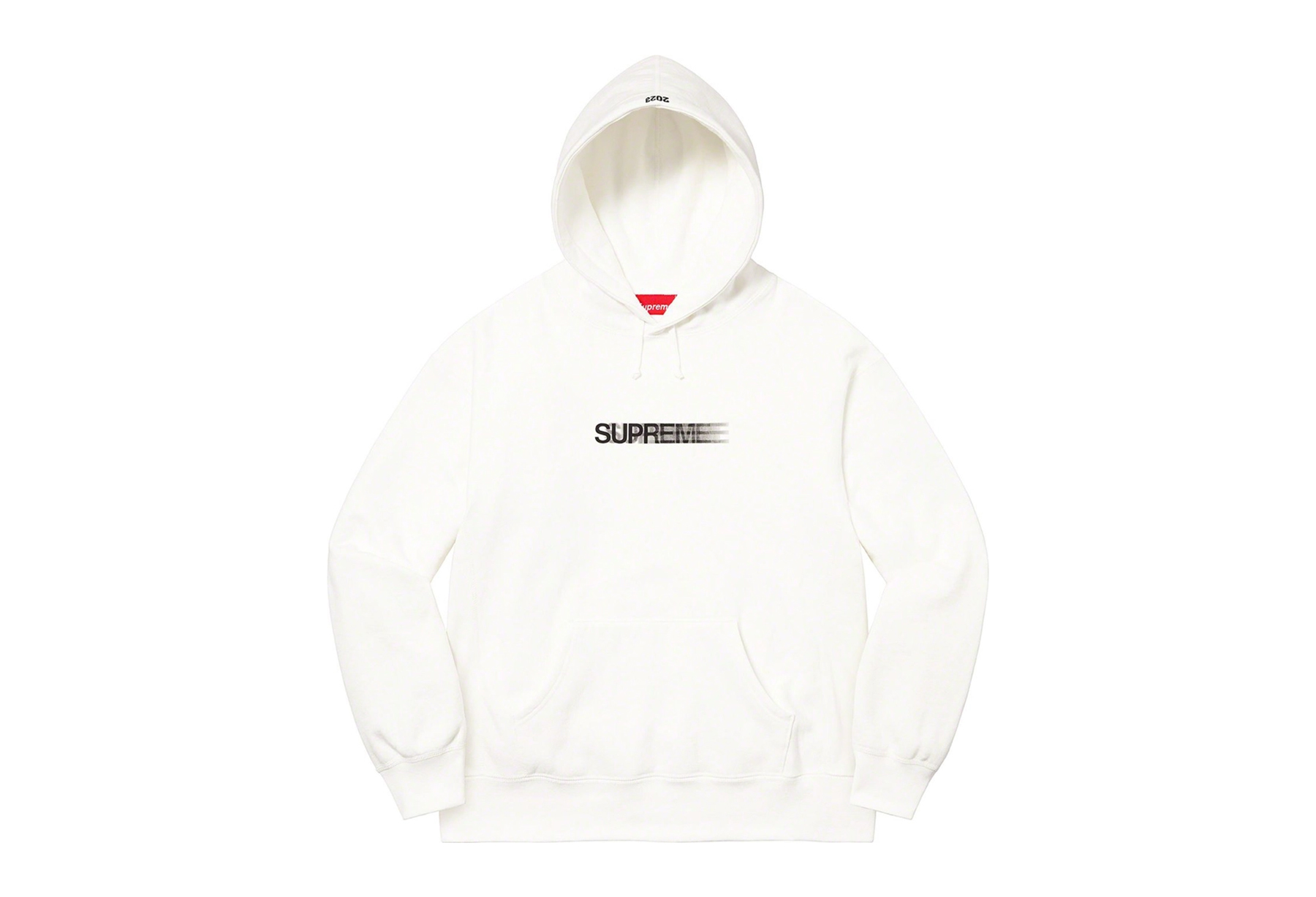 Supreme Motion Logo Hooded Sweatshirt White (SS23) | TBC - KLEKT