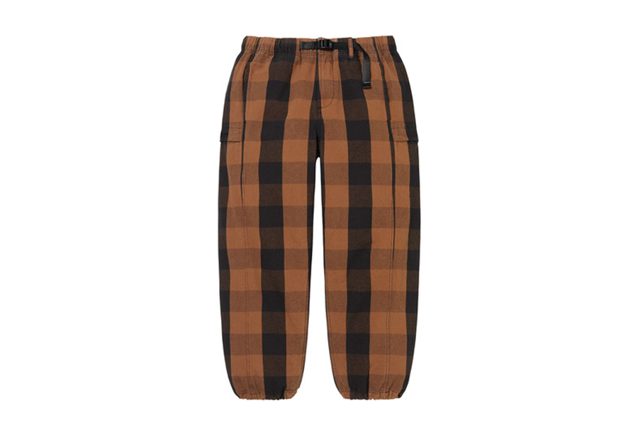 Supreme Belted Trail Pant Brown Plaid (SS22) | TBC - KLEKT