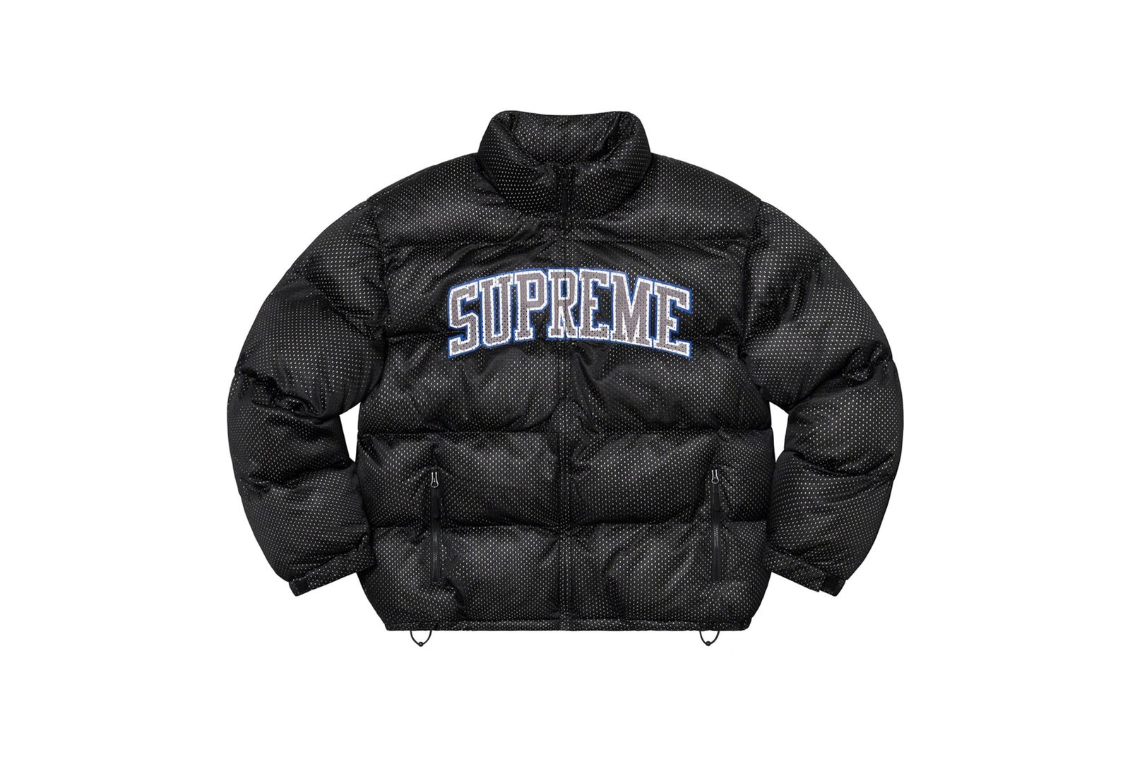 Supreme Mesh Jersey Puffer Jacket Black (SS23) | TBC - KLEKT