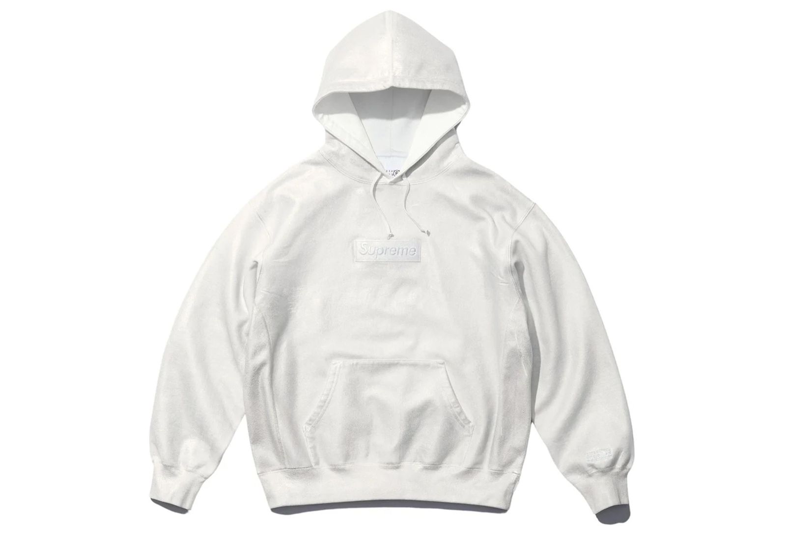 Supreme x MM6 Maison Margiela Foil Box Logo Hooded Sweatshirt 