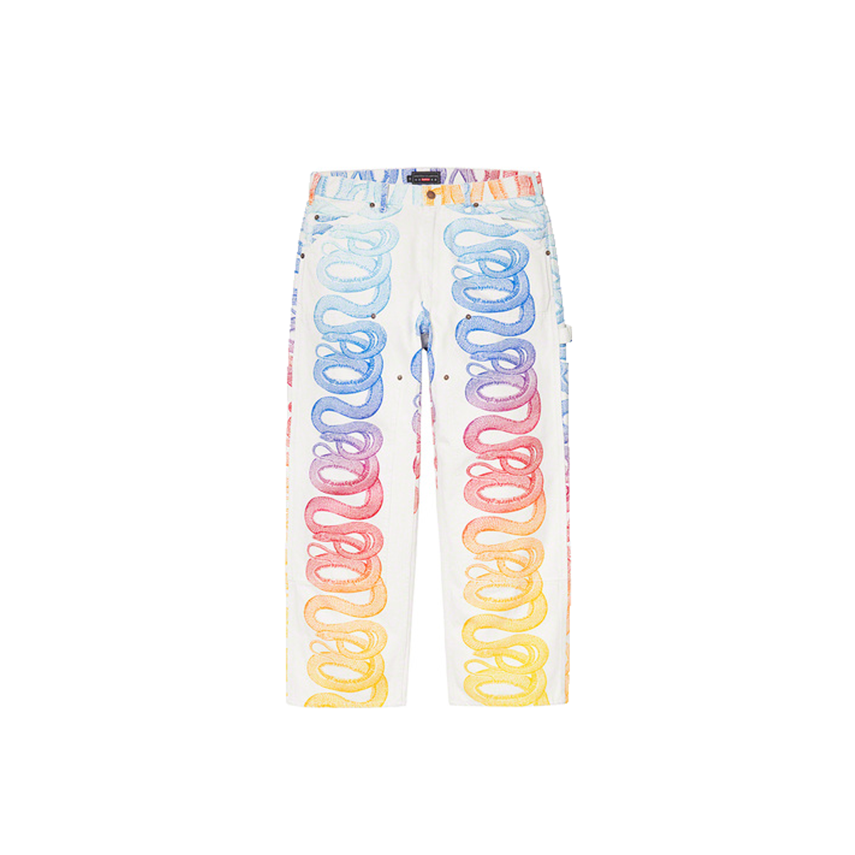 Supreme x HYSTERIC GLAMOUR Snake Double Knee Denim Painter Pant