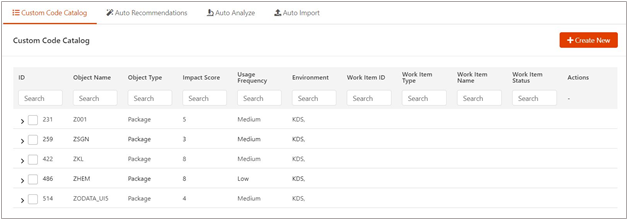 KTern Custom Code Catalog