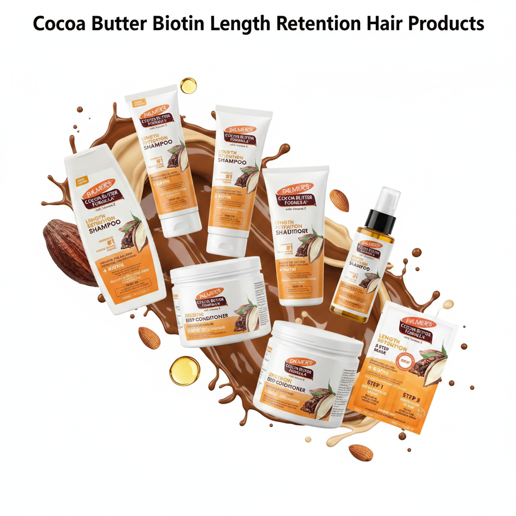 Cocoa Butter Biotin Length Retention Hair Products