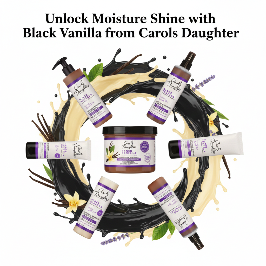 Unlock Moisture Shine with Black Vanilla from Carols Daughter