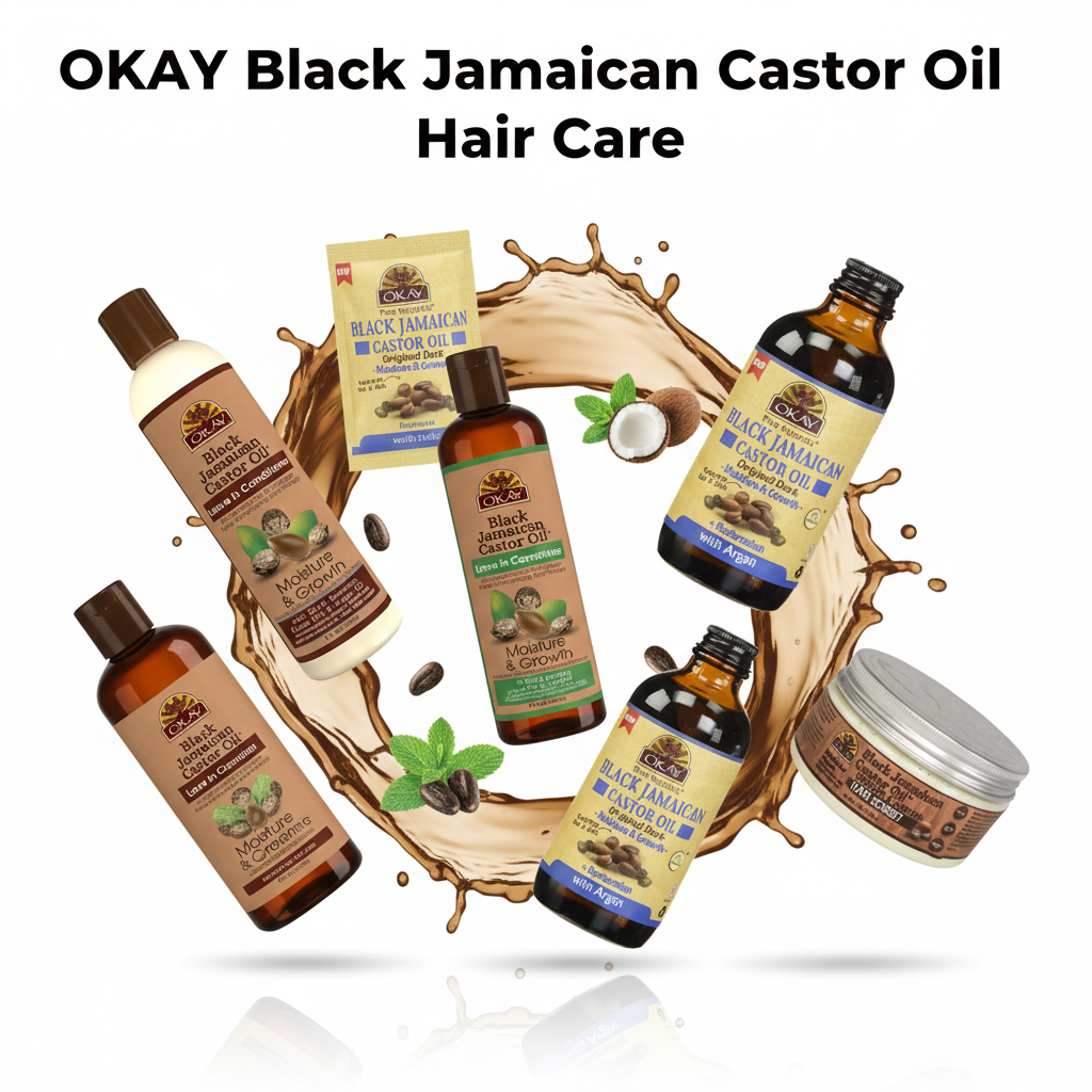 OKAY Black Jamaican Castor Oil Hair Care